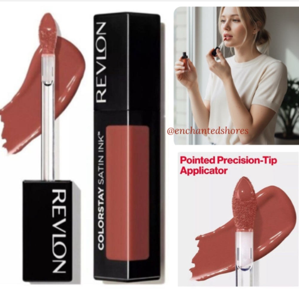 Revlon 16 Hour ColorStay Satin Ink Lipstick Liquid 038 Citrine Queen 0.17 Oz NEW